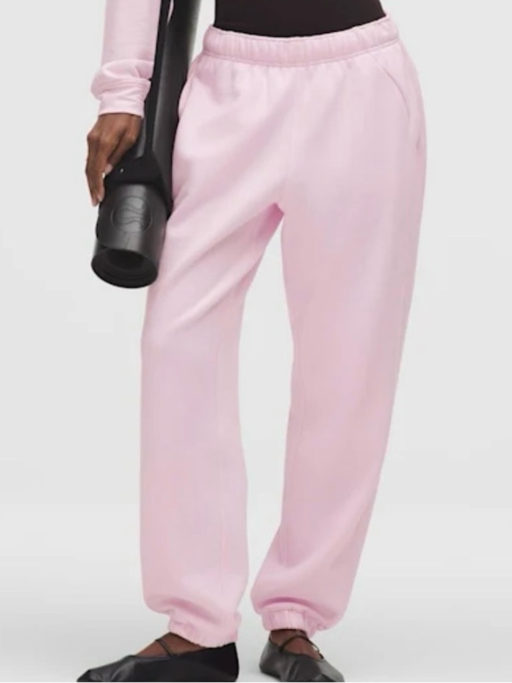 lululemon athletica scuba mid rise oversized jogger- blissful pink